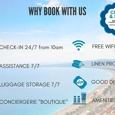 Nestor&jeeves - Massena Lounge - Hyper Center - By Sea Apartamento Nice